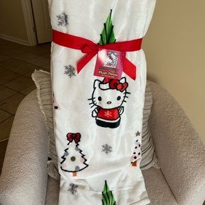 hello kitty christmas blanket